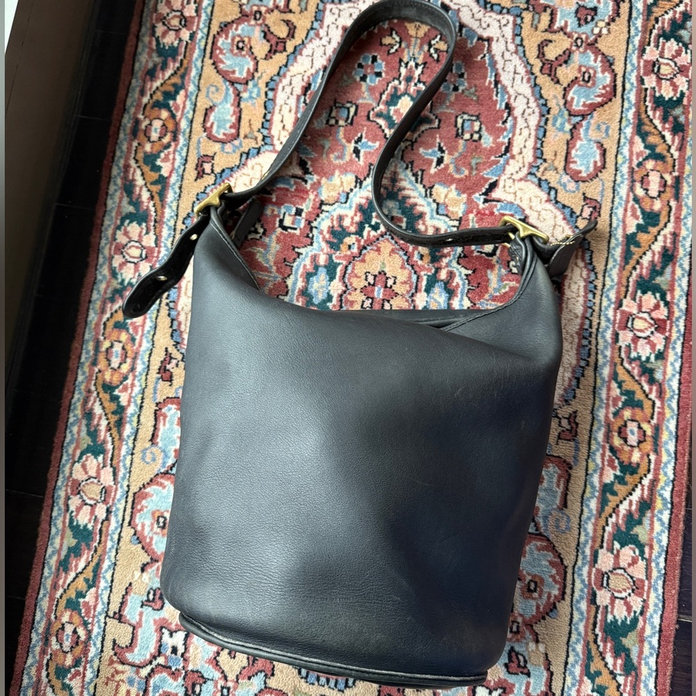 Vintage Coach XL Duffle Sac Black